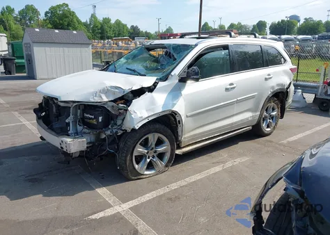 2014 Toyota Highlander Limited V6 из США, поврежденный, VIN 5TDYKRFH5ES033336